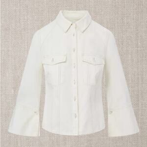 Veronica Beard NWT ($298) | Ecru Cream Tivi Denim Shirt | size XS